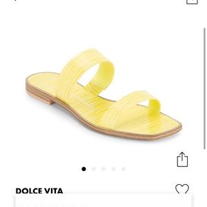 New Dolce Vita yellow Isaac sandals size 6.5